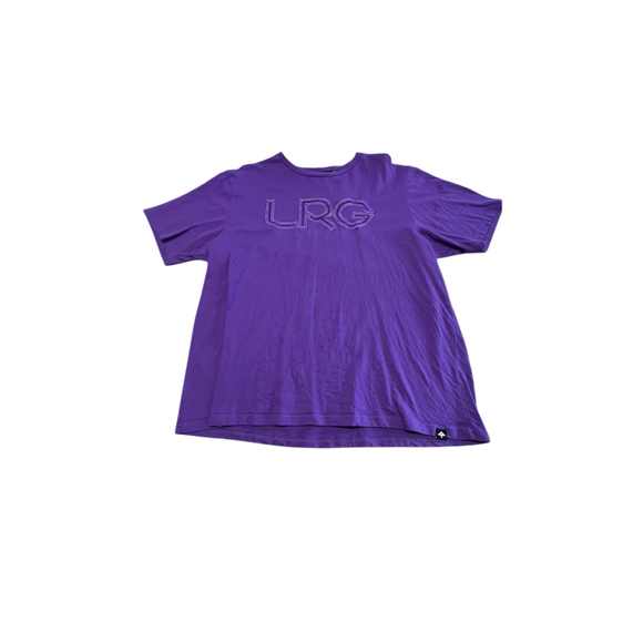 LRG Mens Infantree Collection Short Sleeve Knit Shirt, Purple, Large - Picture 1 of 4